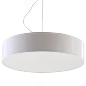 Lampe suspendue en PVC 3 lampes 45x45x111cm Sollux