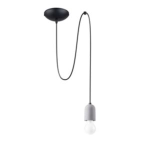 Lampe suspendue en PVC/béton 1 lampes 40x14x190cm Sollux