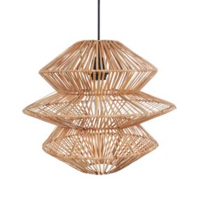 Lampe suspendue en rotin naturel ANDUKI