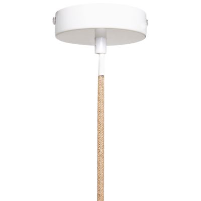 Lampe suspension AKOBO Corde en papier Beige