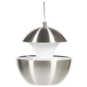 Lampe suspension argentée BOJANA