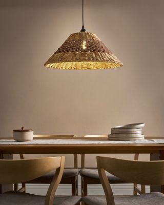 Lampe suspension BANCAL Corde en papier Naturel