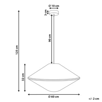 Lampe suspension CAVES Corde en papier Naturel