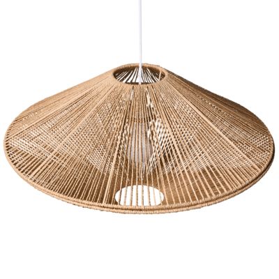 Lampe suspension CAVES Corde en papier Naturel