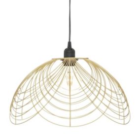 Lampe Suspension Design "Carrie" 38cm Or