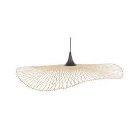 Lampe suspension design en bambou clair FLOYD