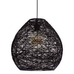 Lampe Suspension Design "Mona" 35cm Noir