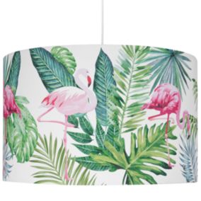 Lampe suspension dessin palmier FLAMINGO