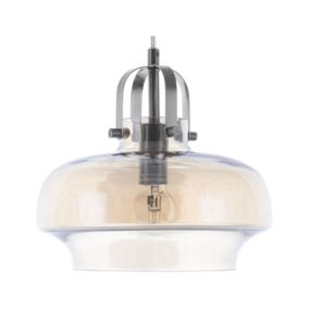 Lampe suspension doré transparent WILTZ