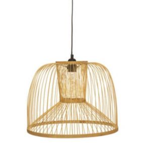 Lampe Suspension en Bambou "Amy" 38cm Beige