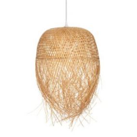 Lampe Suspension en Bambou "Elis" 60cm Beige