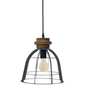 Lampe Suspension en Métal "Derevo" 25cm Gris