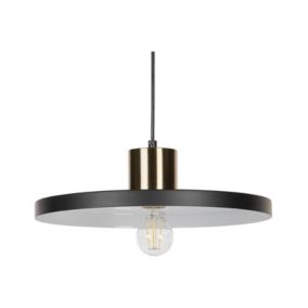 Lampe suspension en métal noir BOGAN