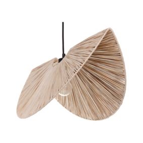 Lampe suspension en papier ton naturel HERRON