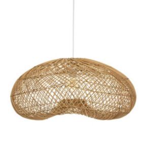 Lampe Suspension en Rotin "Jeny" 68cm Beige