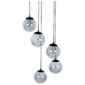 Lampe suspension en verre noir NOEL