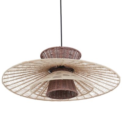 Lampe suspension KABOMPO Rotin Marron
