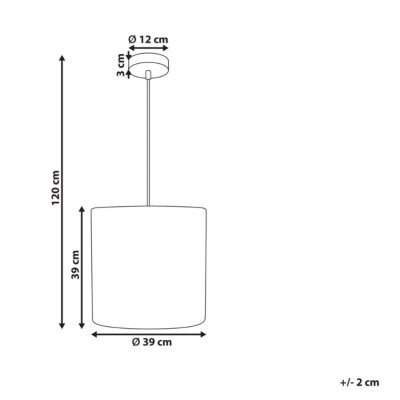 Lampe suspension LUAPULA Corde en papier Naturel