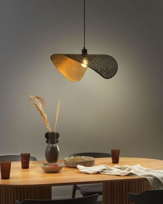Lampe suspension MAHI Métal Noir