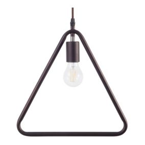 Lampe suspension marron JURUENA