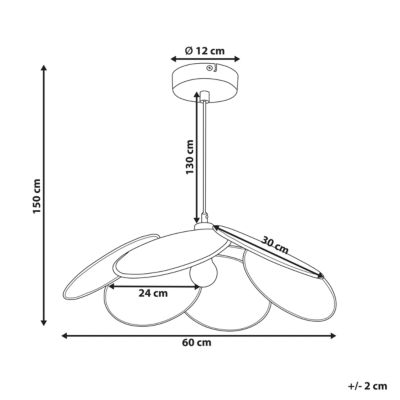 Lampe suspension MEROO Papier Naturel