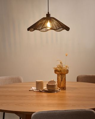 Lampe suspension MIGORI Papier Noir