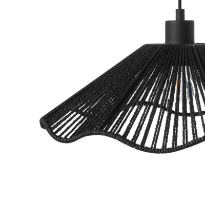 Lampe suspension MIGORI Papier Noir
