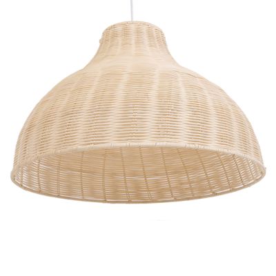 Lampe suspension MILLIAN Rotin Marron clair