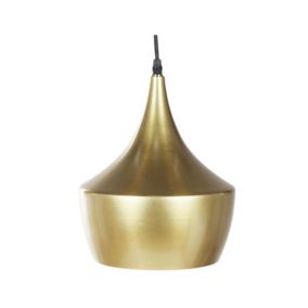 Lampe suspension moderne en acier doré FRASER