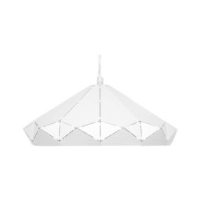 Lampe suspension moderne en métal blanc NEVOLA