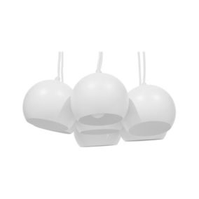 Lampe suspension moderne en métal blanc OLZA