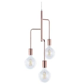 Lampe suspension moderne en métal cuivré BOGNA