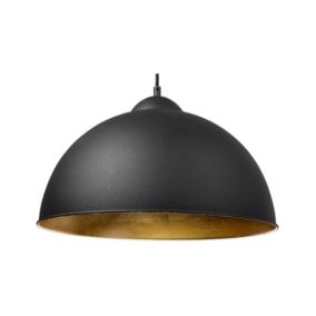 Lampe suspension moderne en métal noir CETINA