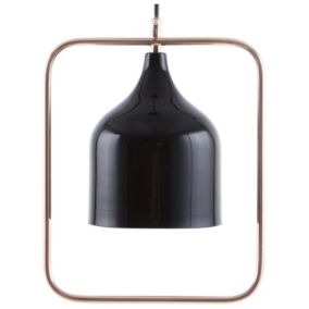 Lampe suspension moderne en métal noir MAVONE