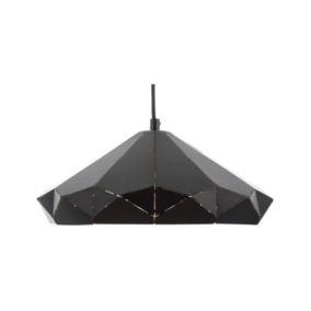 Lampe suspension moderne en métal noir NEVOLA