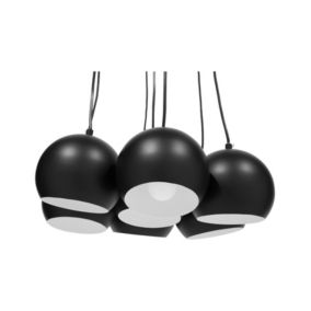 Lampe suspension moderne en métal noir OLZA