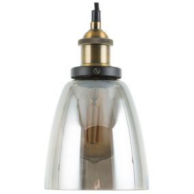 Lampe suspension moderne en verre transparent PARMA