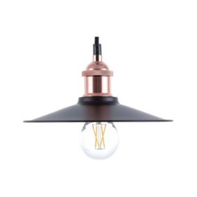 Lampe suspension noire et cuivrée SWIFT S