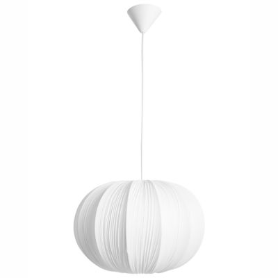 Lampe suspension OKER Tissu Blanc