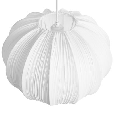 Lampe suspension OKER Tissu Blanc