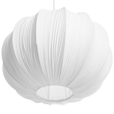 Lampe suspension OKER Tissu Blanc