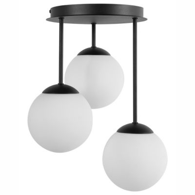 Lampe suspension RIANA Verre Noir
