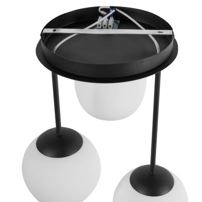 Lampe suspension RIANA Verre Noir