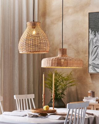 Lampe suspension SAKENI Rotin Naturel