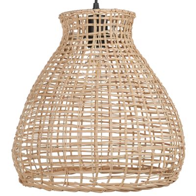 Lampe suspension SAKENI Rotin Naturel