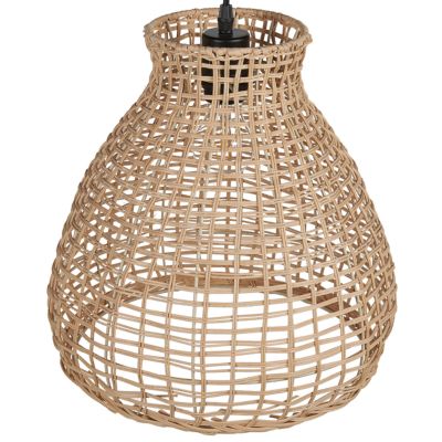Lampe suspension SAKENI Rotin Naturel