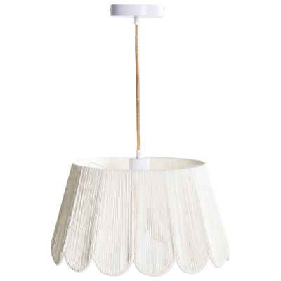 Lampe suspension SEBAKWE Corde en papier Beige clair