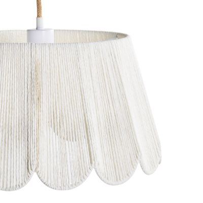 Lampe suspension SEBAKWE Corde en papier Beige clair