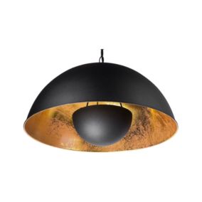 Lampe suspension THAMES Métal Noir