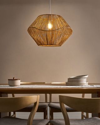 Lampe suspension YAMBOU Corde en papier Naturel